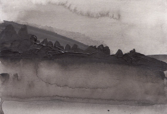 Berg Acryl Malerei